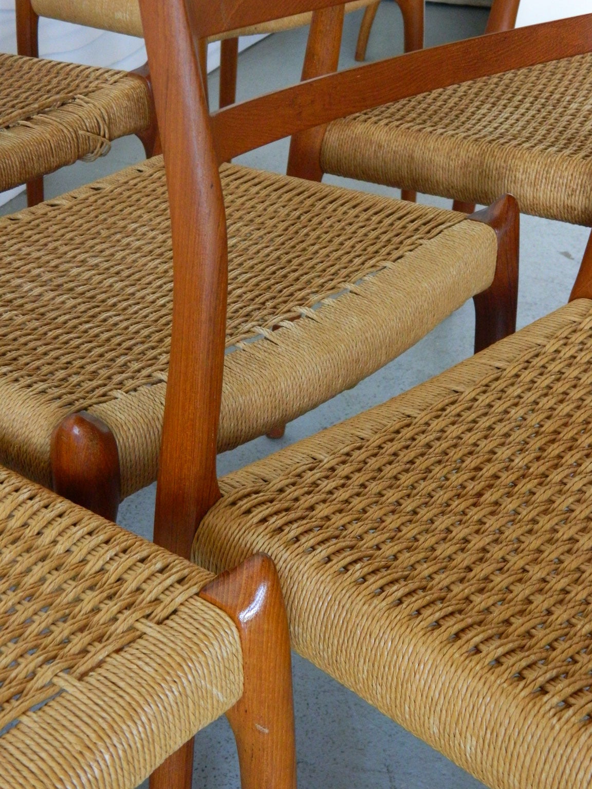 Set of Eight Niels Møller Teak Dining Chairs, Model No. 78 In Good Condition In Baltimore, MD