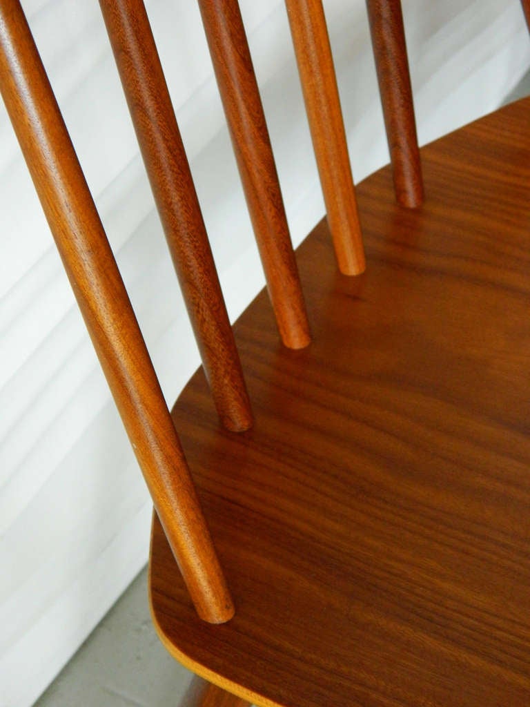 Danish Vintage J77 Teak Chairs by Folke Palsson