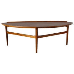 Finn Juhl Walnut Coffee Table for Baker Furniture
