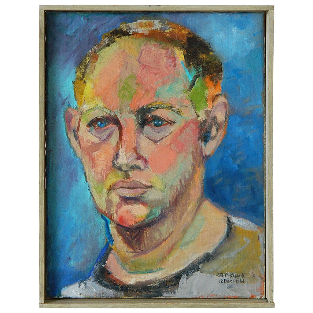 Mid-Century Portrait of a Man For Sale