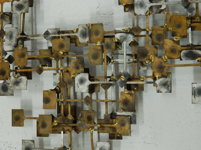 American Abstract Metal Wall Sculpture