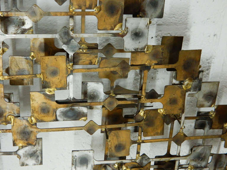 Abstract Metal Wall Sculpture In Good Condition In Baltimore, MD
