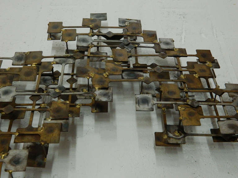 20th Century Abstract Metal Wall Sculpture