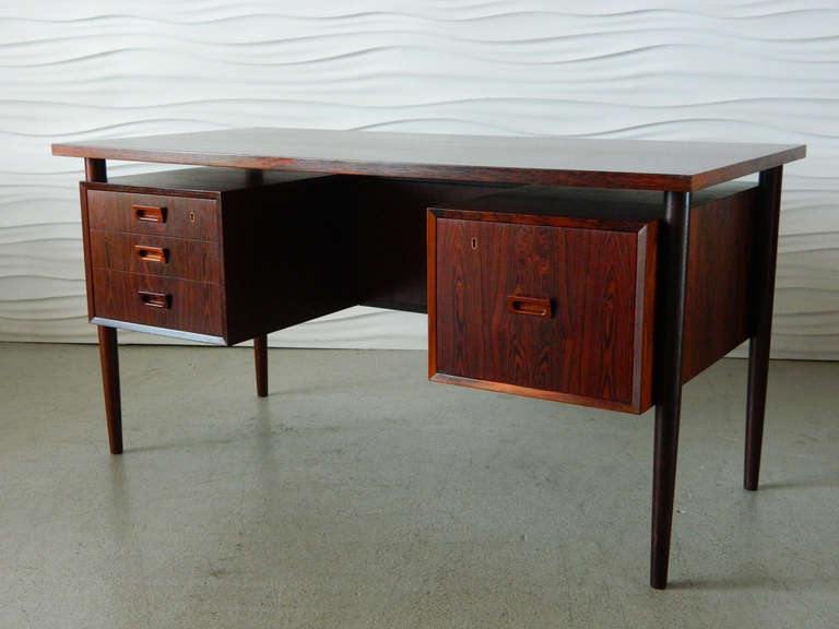 Danish Rosewood Floating Top Desk 4