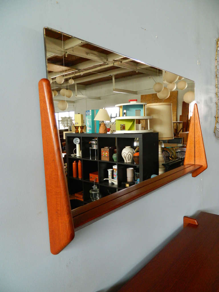 mirror floating shelf