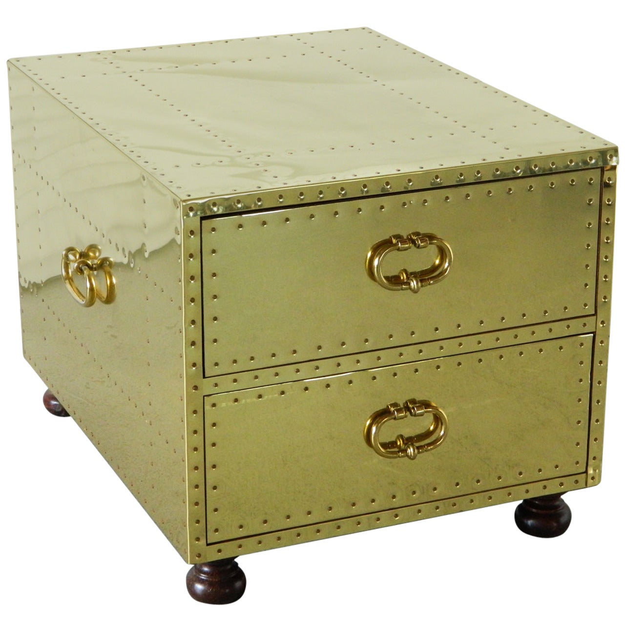 Sarreid Brass Chest Trunk