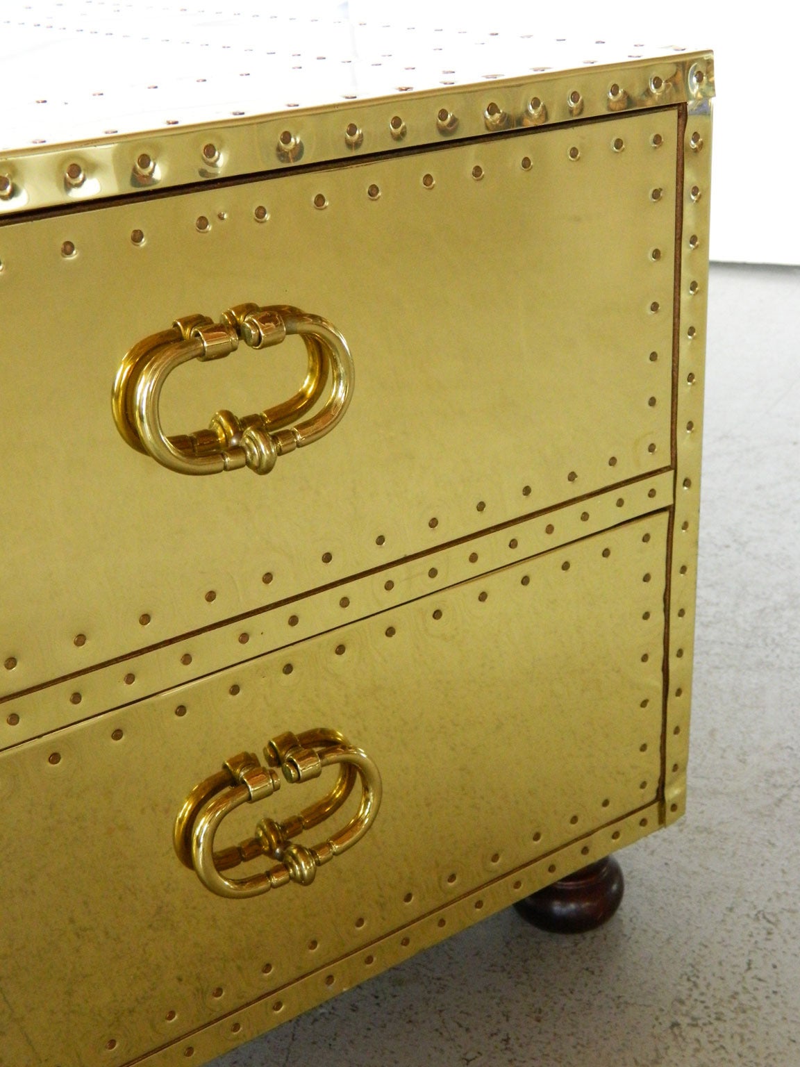 Spanish Sarreid Brass Chest Trunk