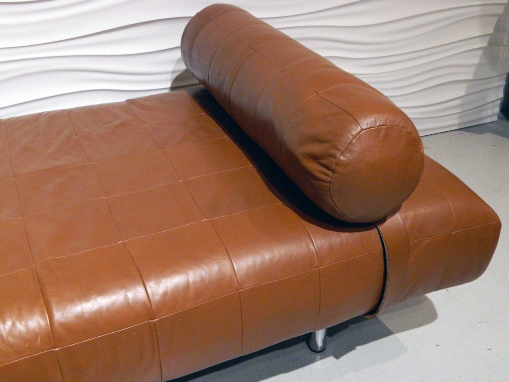 Leather Day Bed In The Style Of Mies Van der Rohe