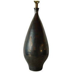 Lee Rosen Ceramic Teardrop Lamp for Design Technics