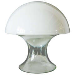 Murano Gino Vistosi Glass Mushroom Table Lamp