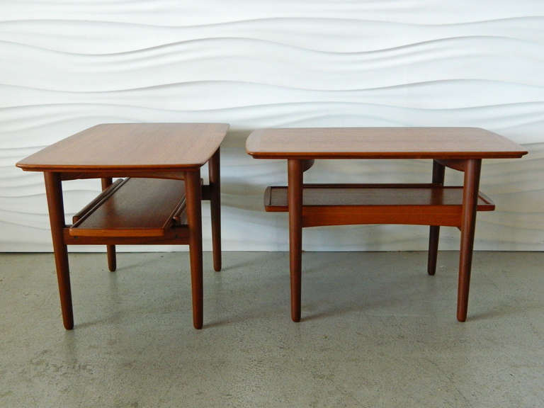 Danish Modern Teak End Tables by Bramin Mobler In Good Condition In Baltimore, MD