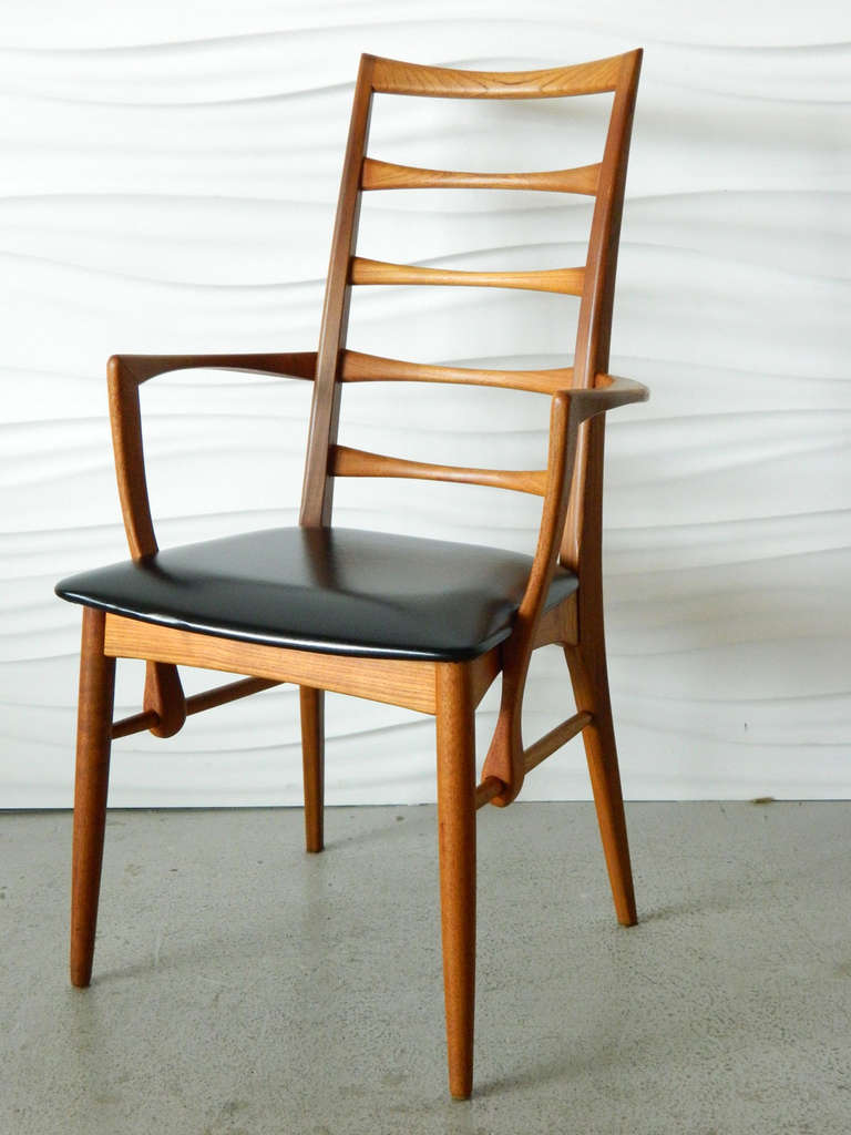 Set of 12 Koefoeds Hornslet Teak Chairs In Good Condition In Baltimore, MD