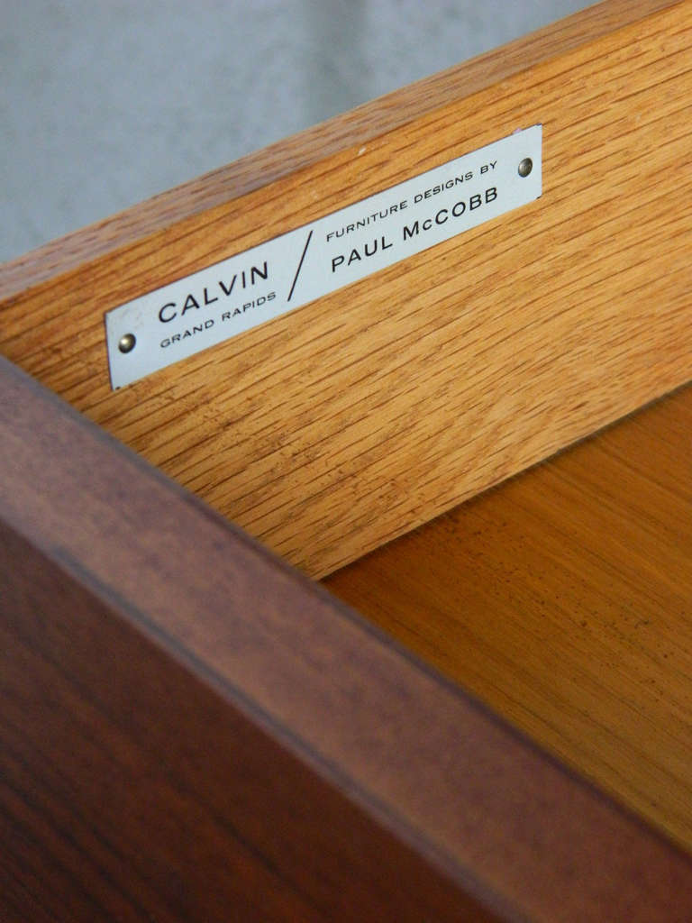 Walnut Paul McCobb Nightstands for Calvin Furniture