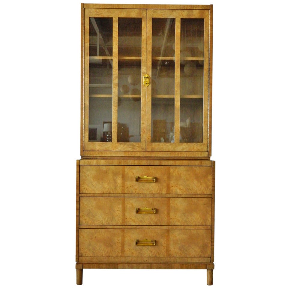 Mastercraft Burl China Cabinet