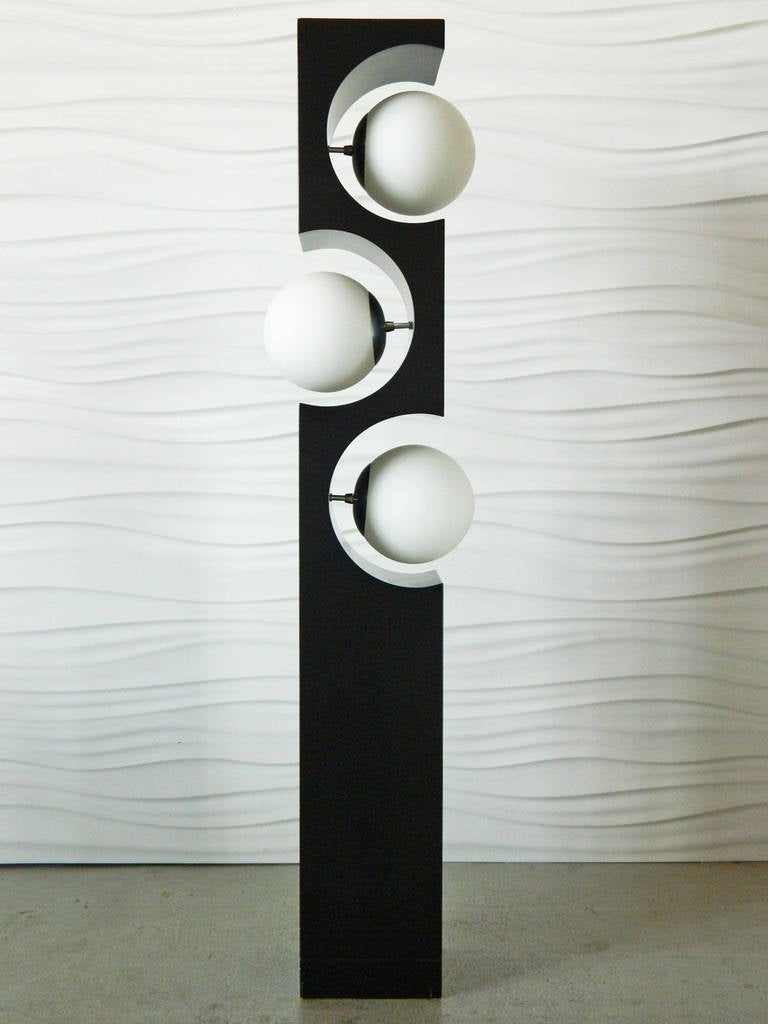 1970s 3-Globe Floor Lamp