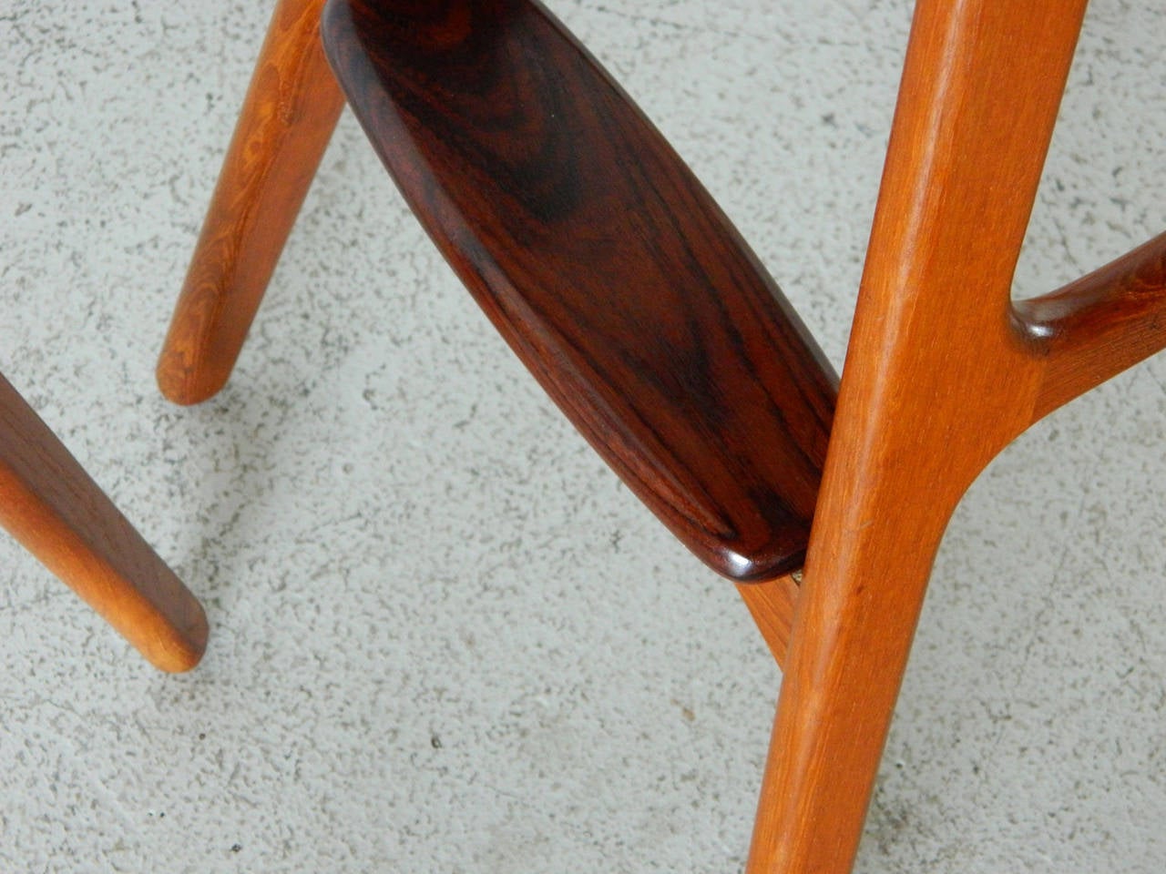 Pair of Eric Buck Teak and Rosewood Stools 1