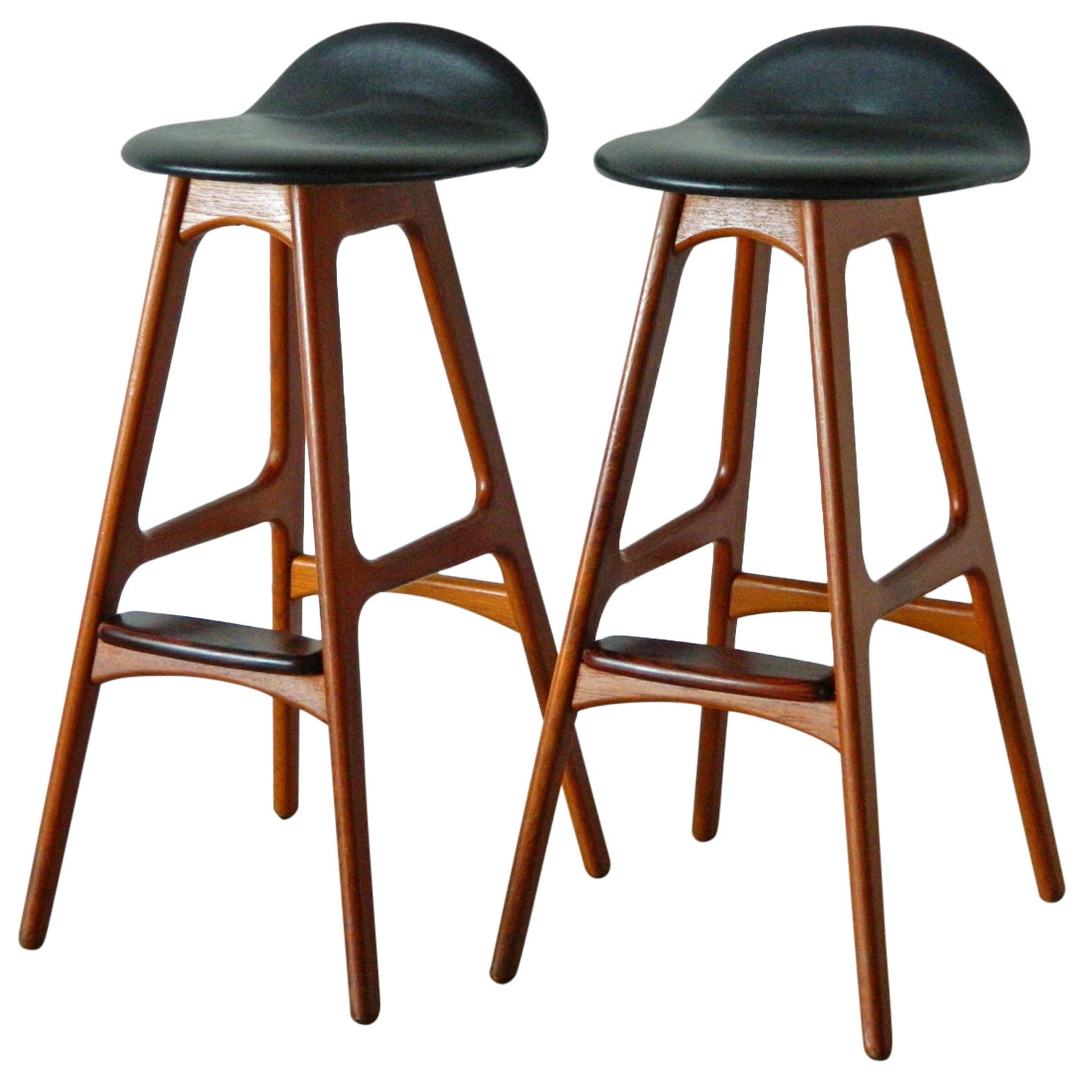 Pair of Eric Buck Teak and Rosewood Stools