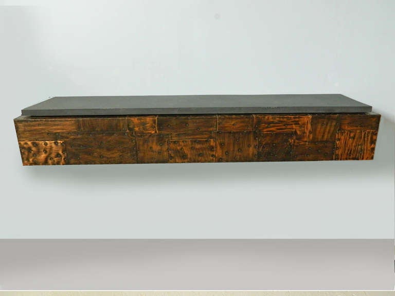Paul Evans Patchwork Wall-Mounted Console Shelf