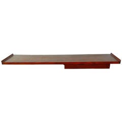 American Mid-Century Modern Floating Shelf Console