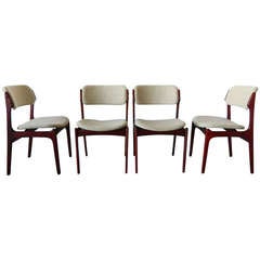 Set of Four Rosewood Eric Buck Chairs