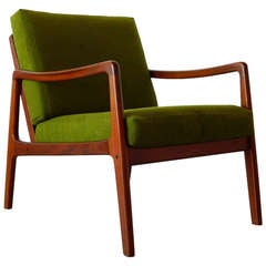 Mid Century Danish Modern Lounger by Ole Wanscher