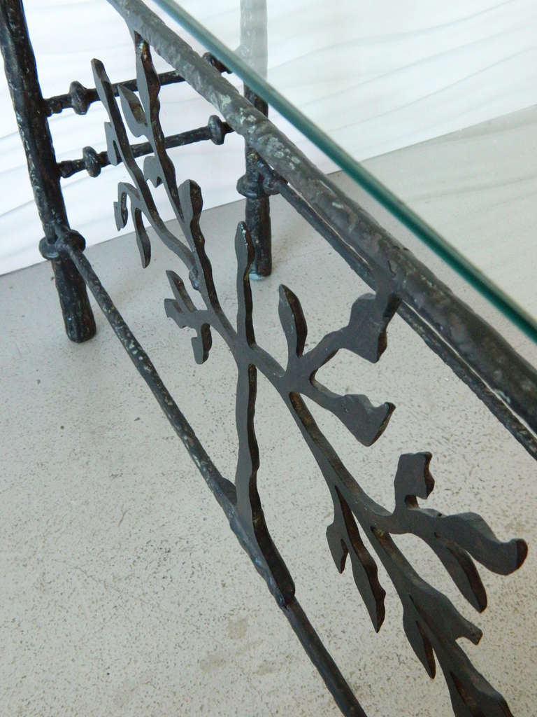 Diego Giacometti-Style Console Table In Good Condition In Baltimore, MD