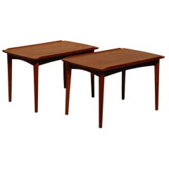Pair of Danish Teak Side Tables