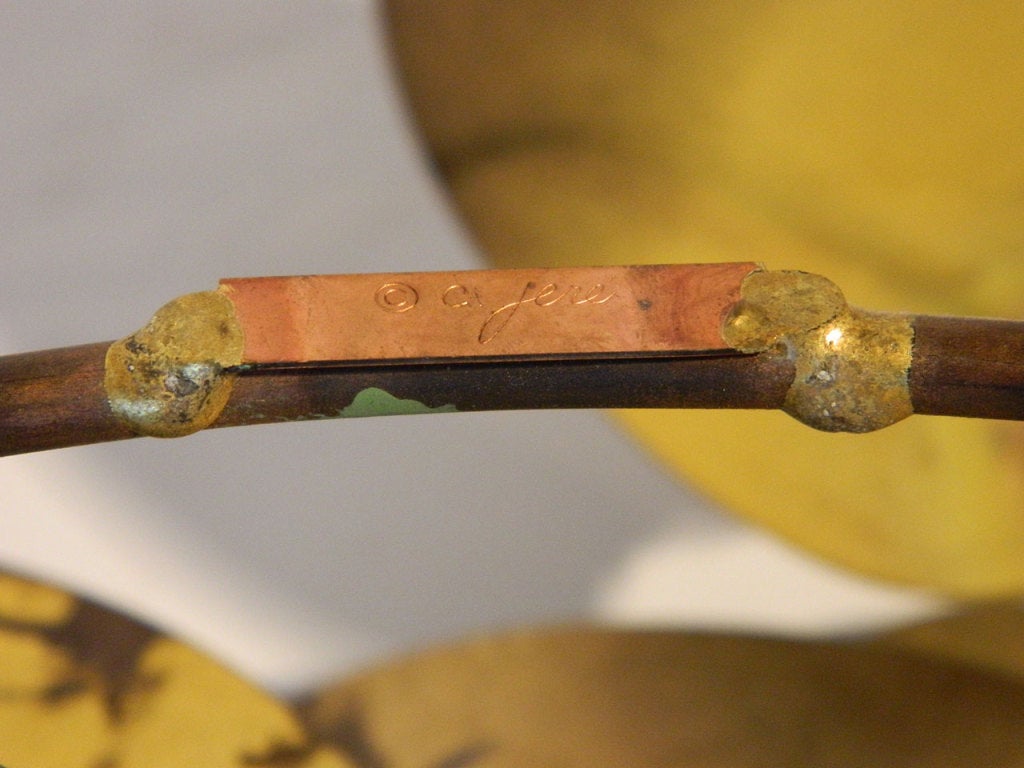 Curtis Jere Brass Lily Pad Wall Sculpture 4