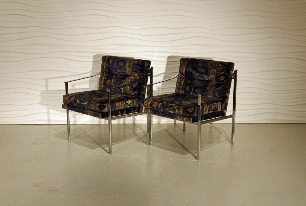 A Pair of Monarch Chrome Chairs