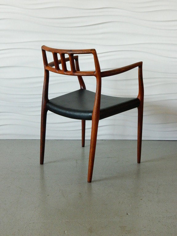 Mid-20th Century Niels Moller Rosewood Arm Chair Model 64