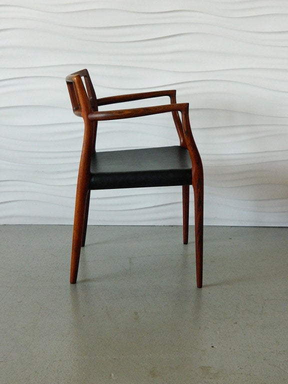 Niels Moller Rosewood Arm Chair Model 64 1