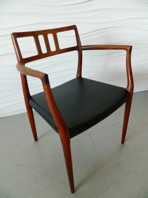 Niels Moller Rosewood Arm Chair Model 64 3