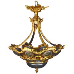 A Highly Important & Large Antique French Louis Xvi Baccarat Chandelier, ca.1870 