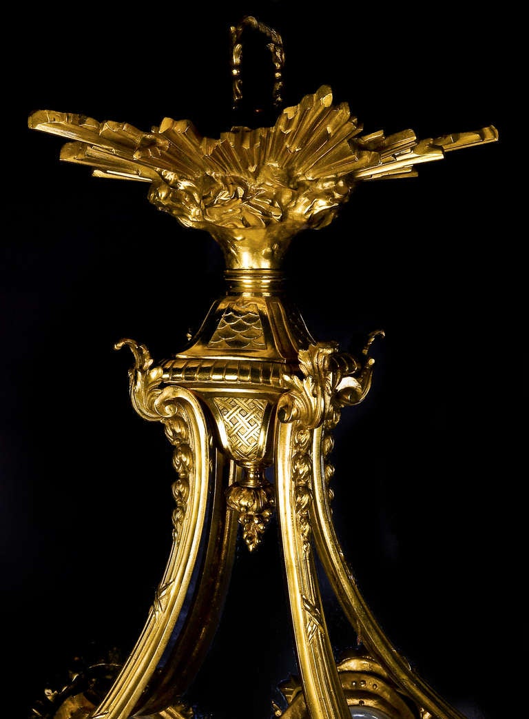 Ormolu A Highly Important & Large Antique French Louis Xvi Baccarat Chandelier, ca.1870  For Sale