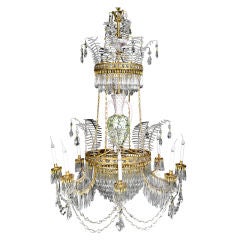 Palatial Antique Russian Neoclassical Chandelier, Ca.1820's.