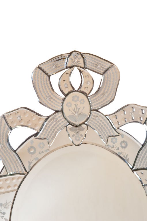 Pair of Unique Antique Venitian Art Noveau Mirrors, 20 CENTURY