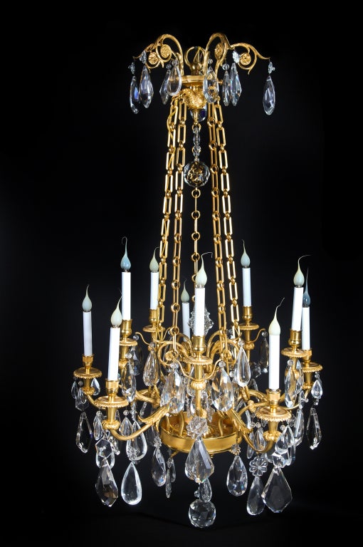 Magnificent Antique French Louis XVI Baccarat Chandelier