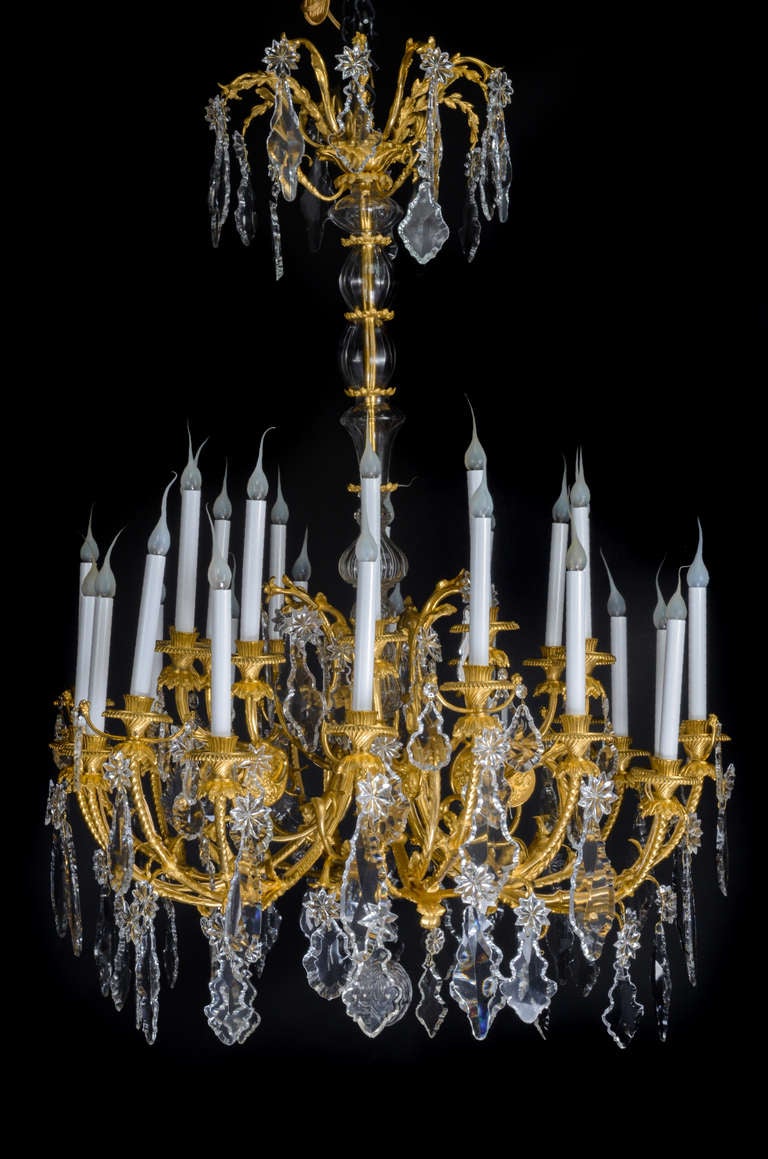 Magnificent Antique French Louis XVI style Baccarat Chandelier, 19th century
