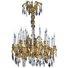 Magnificent Antique French Louis XVI style Baccarat Chandelier, 19th century