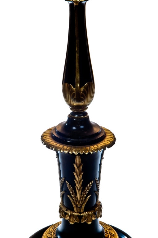 19th Century Pair of Fine Antique French Louis XVI Bronze Floor Lamps For Sale