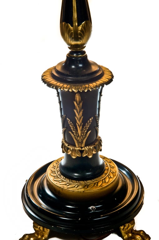 Ormolu Pair of Fine Antique French Louis XVI Bronze Floor Lamps For Sale