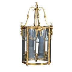 Fine Antique French Louis XVI Gilt Bronze Lantern