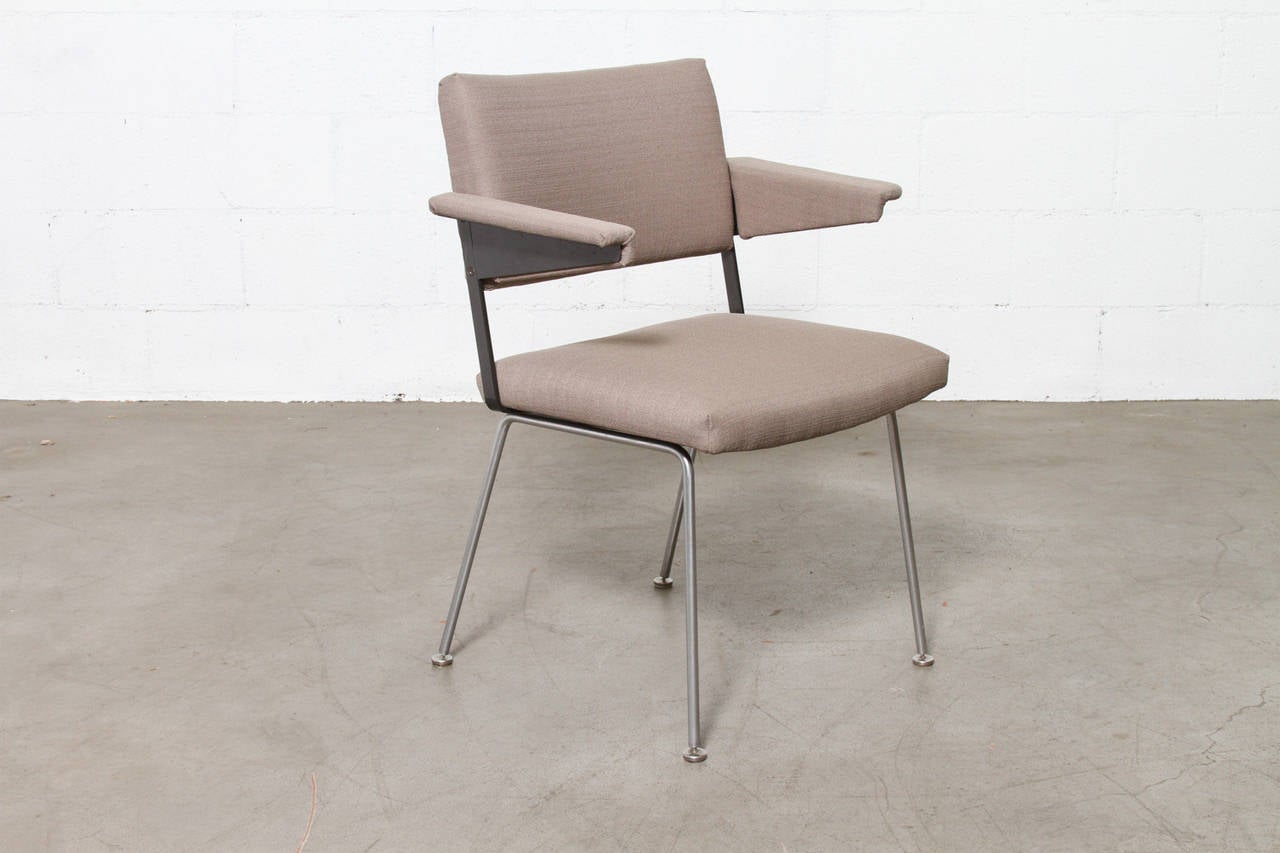 Mid-Century Modern Set of Four Gispen Arm Chairs no. 11 by A.R. Cordemeijer