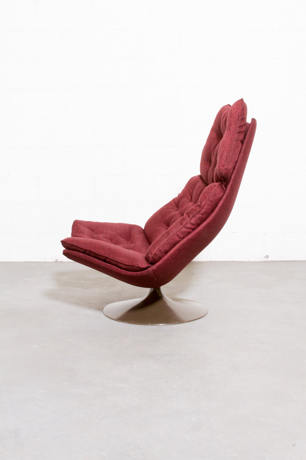 Mid-20th Century Geoffrey Harcourt F584 Swivel Lounge Chair for Artifort