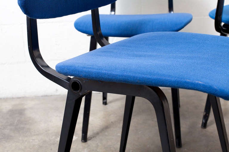Upholstery Set of 4 Friso Kramer Revolt Chairs
