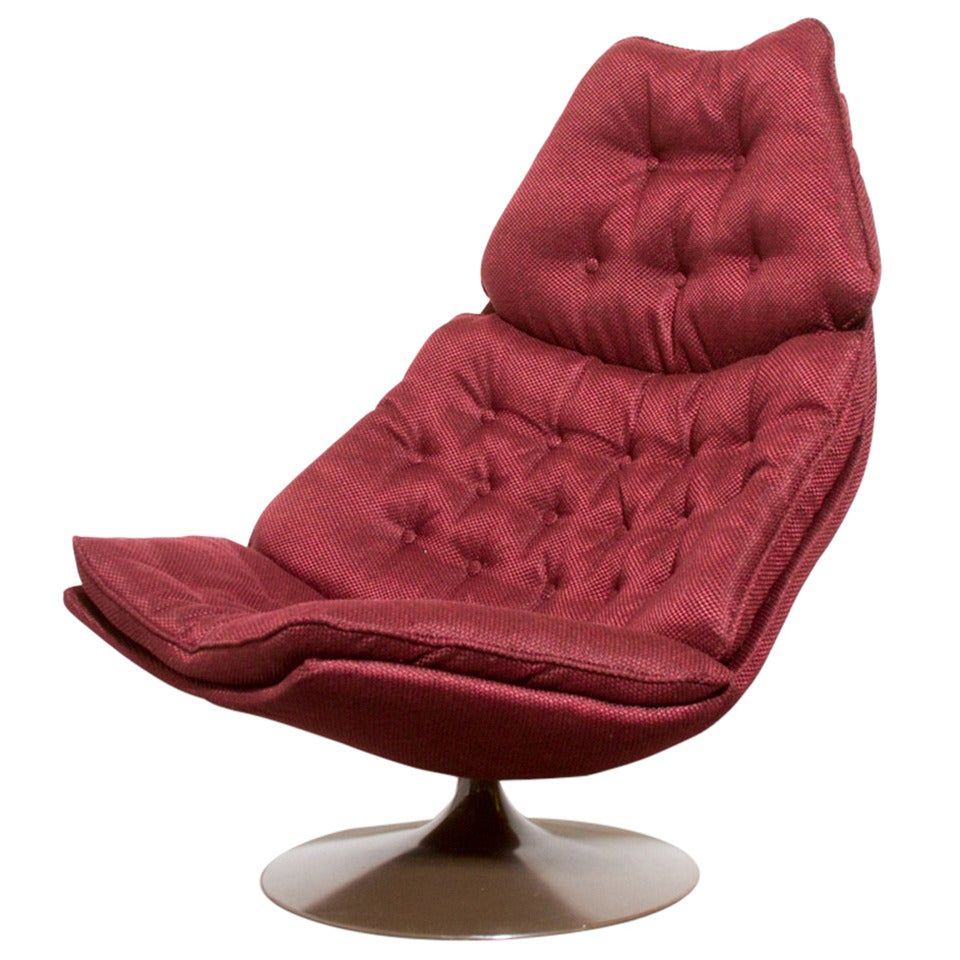 Geoffrey Harcourt F584 Swivel Lounge Chair for Artifort