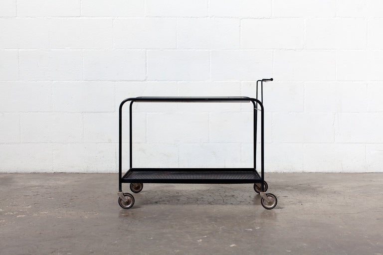 Mid-Century Modern Mathieu Mategot Style Bar Cart