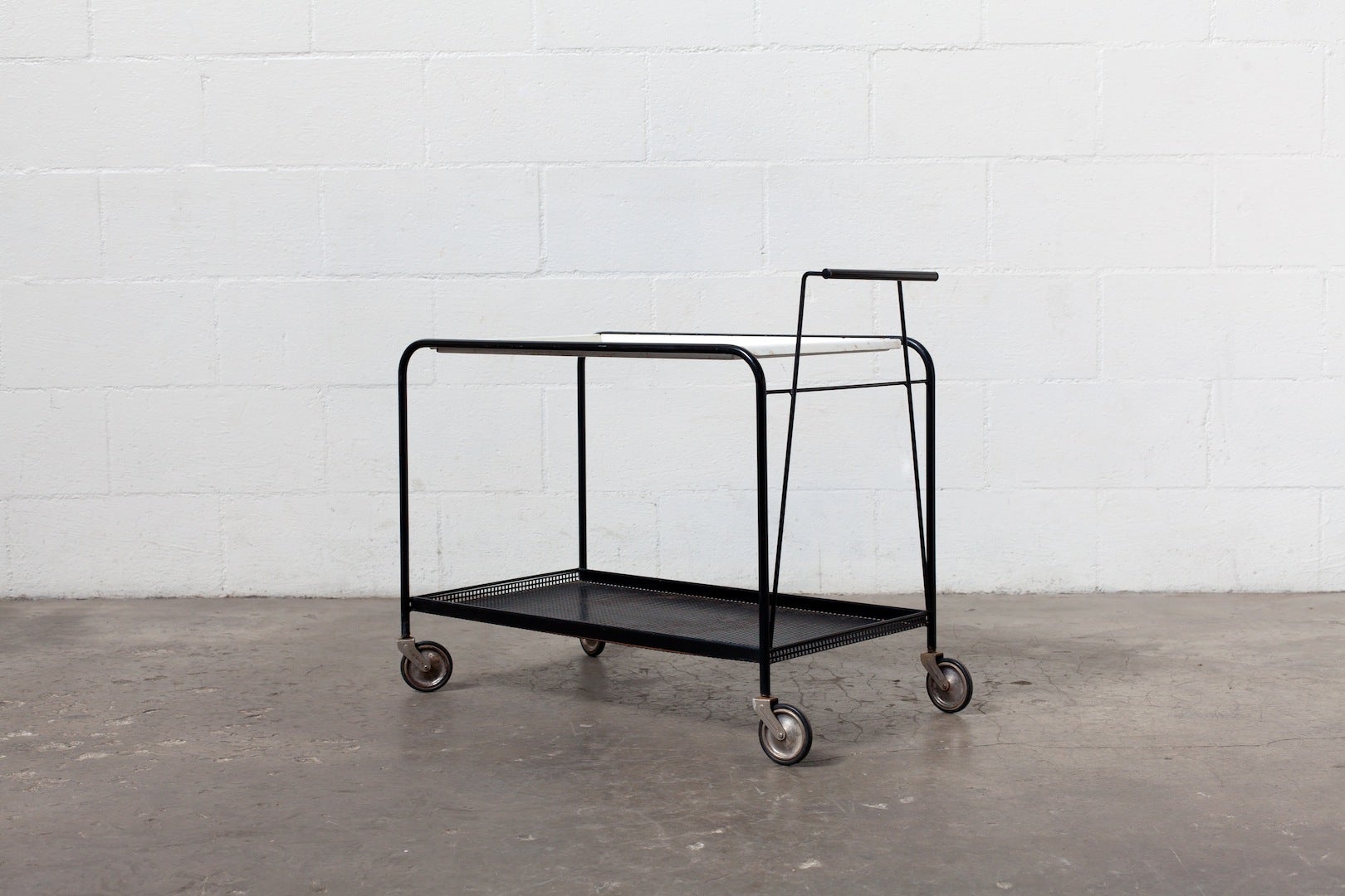 Mathieu Mategot Style Bar Cart