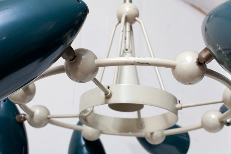 Dutch Phillips Bullet Head Chandelier
