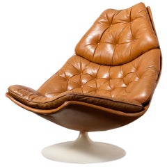 Geoffrey Harcourt For Artifort F584 Swivel Lounge Chair